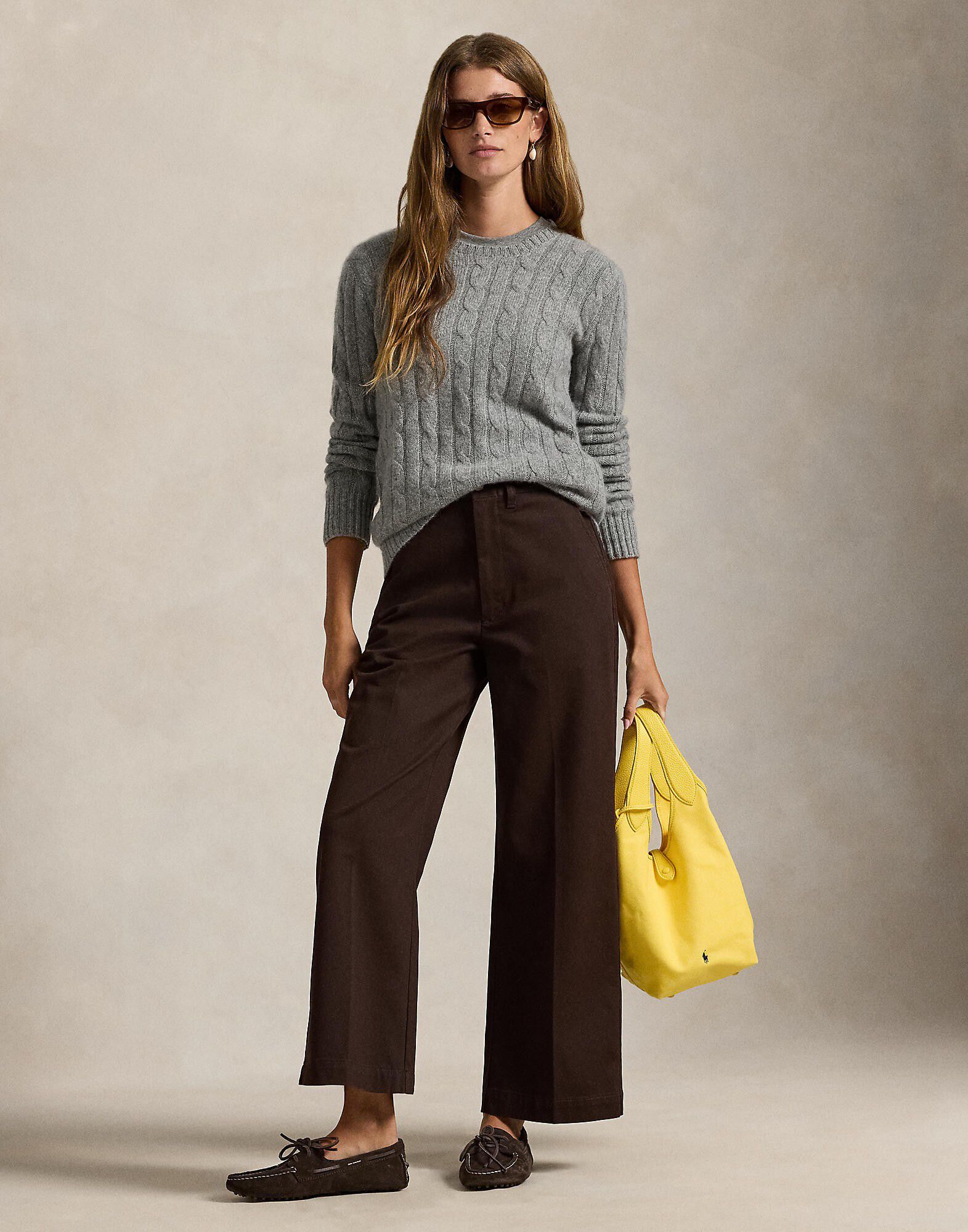 Chino Wide-Leg Pant