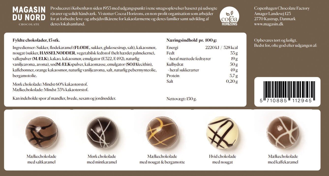 &AElig;ske, 15 stk. Tr&oslash;ffeltoppe