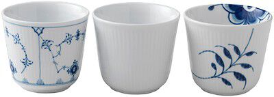 History Mix krus 26 cl. 3 stk. Mussel, Mega, Hvid Riflet