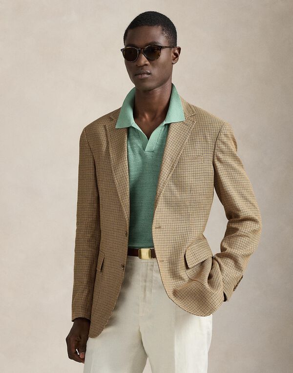 Polo Tailored Fit Plaid Twill Sport Coat