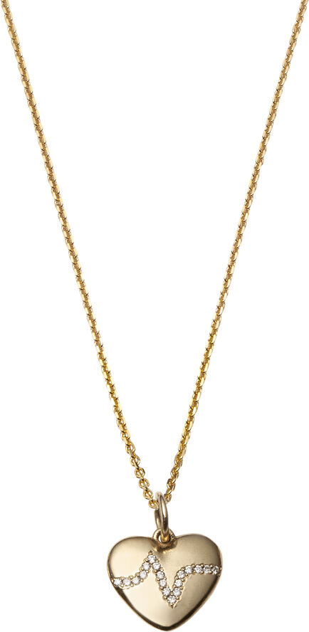 Heartbeat necklace VERMEIL (925 Sterling silver gold plated 2.5 micron