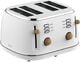 WITT PREMIUM 4-SLICE TOASTER WOOD WHITE