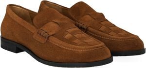 Loafer med fletdetalje