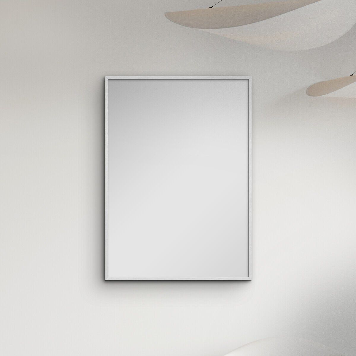 White Wood Mirror