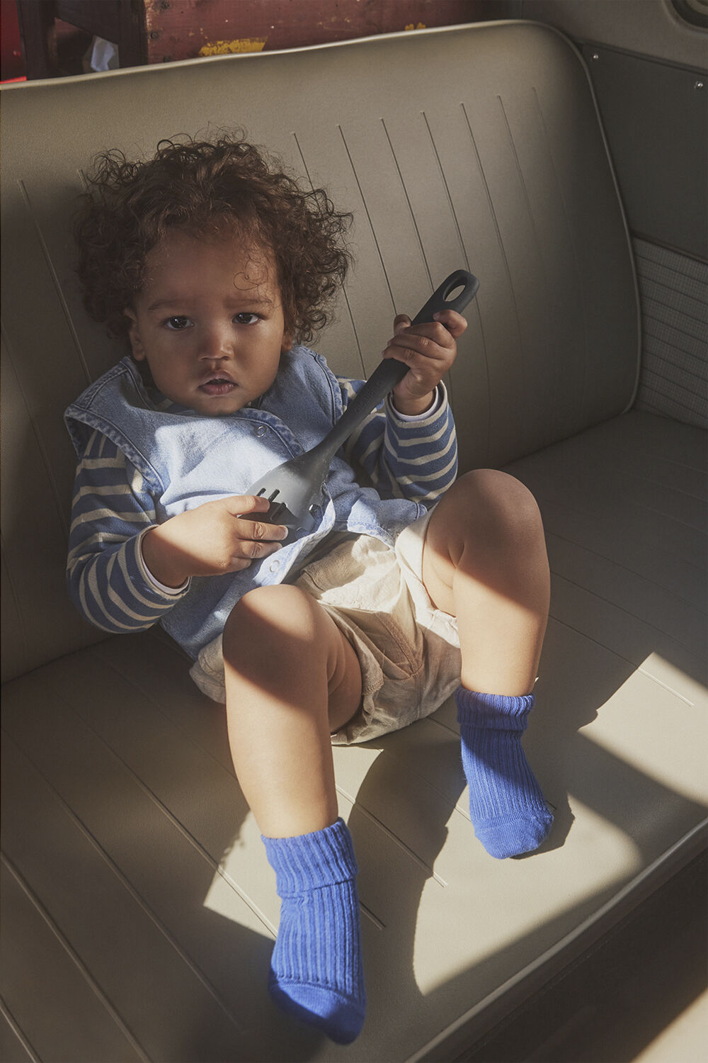 Cotton rib baby socks