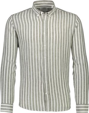 Striped cotton/linen shirt L/S
