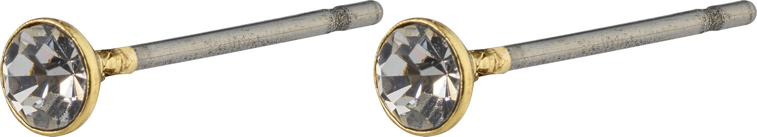 SYLVIE small crystal stud earrings gold-plated
