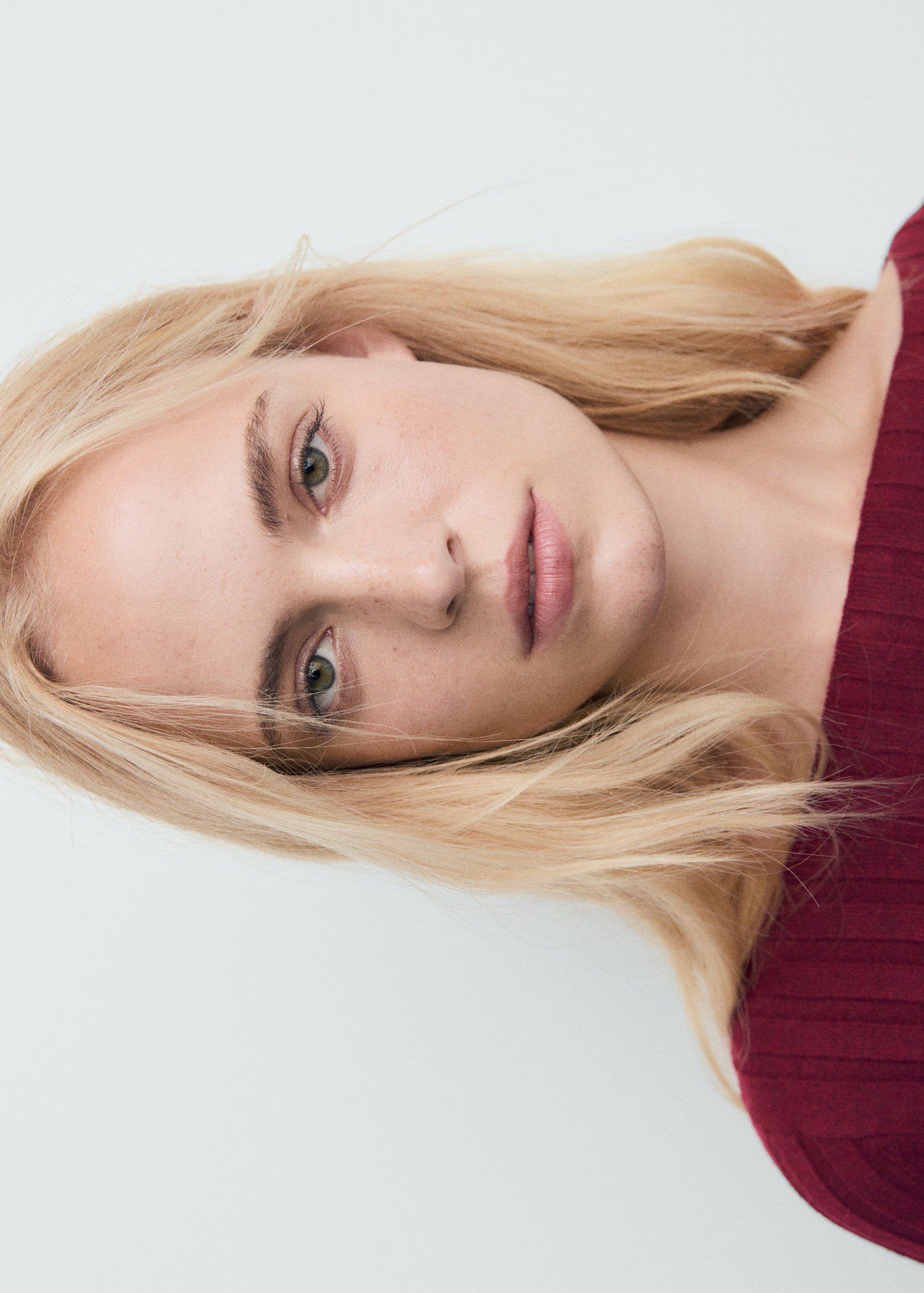 Boat neck ribbed sweater