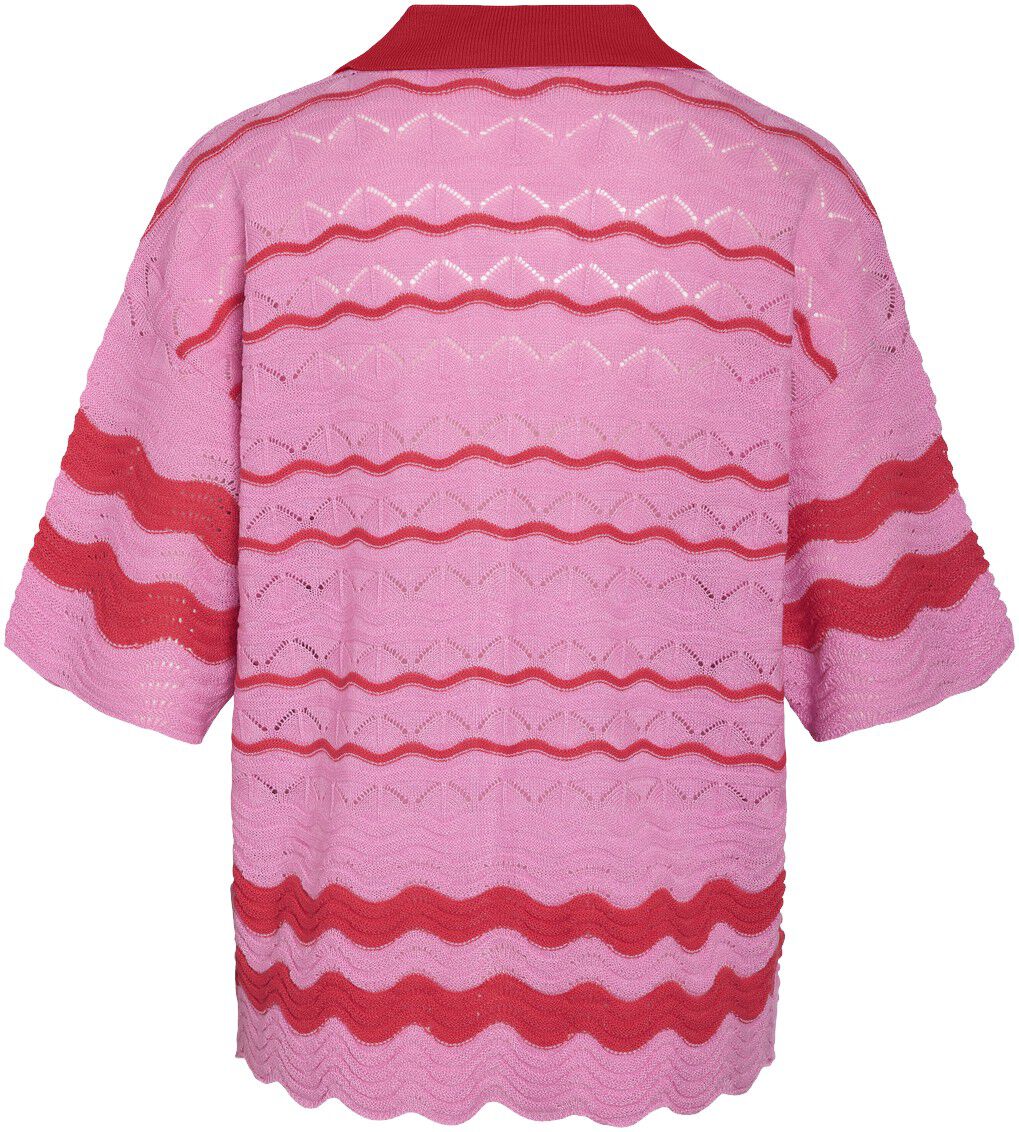 NMSADIE S/S POLO KNIT CARDIGAN