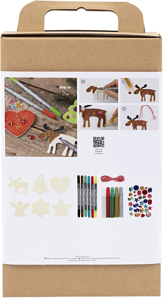 DIY Kit Julepynt, Farvel&aelig;gning