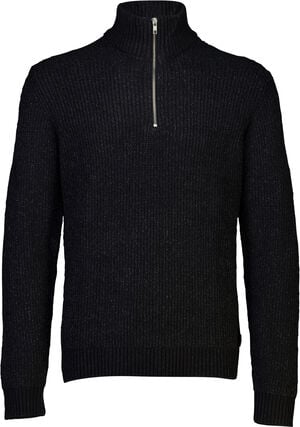 Stand-up collar knit