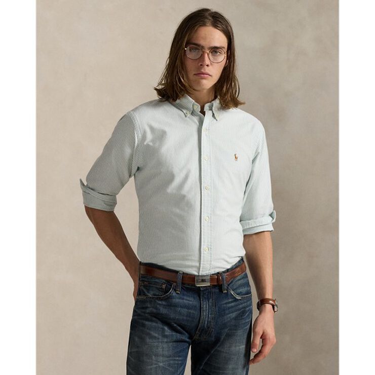 Custom Fit Striped Oxford Shirt