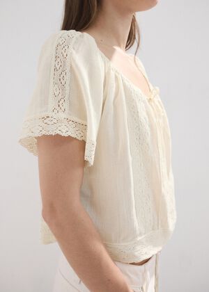 Cotton lace blouse