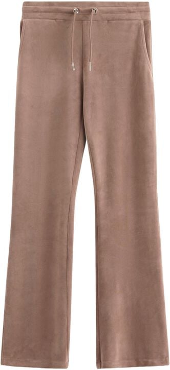 Soft jersey trousers in velour with