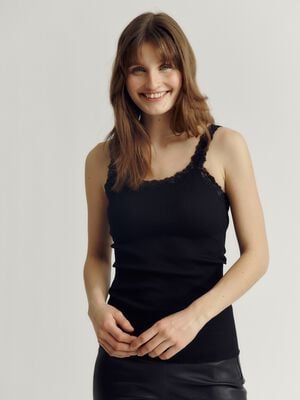 RWBabette Silk SL Deep Back Lace Top