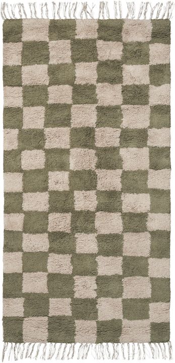 Mara Washable Rug - Elm Green/Warm Sand