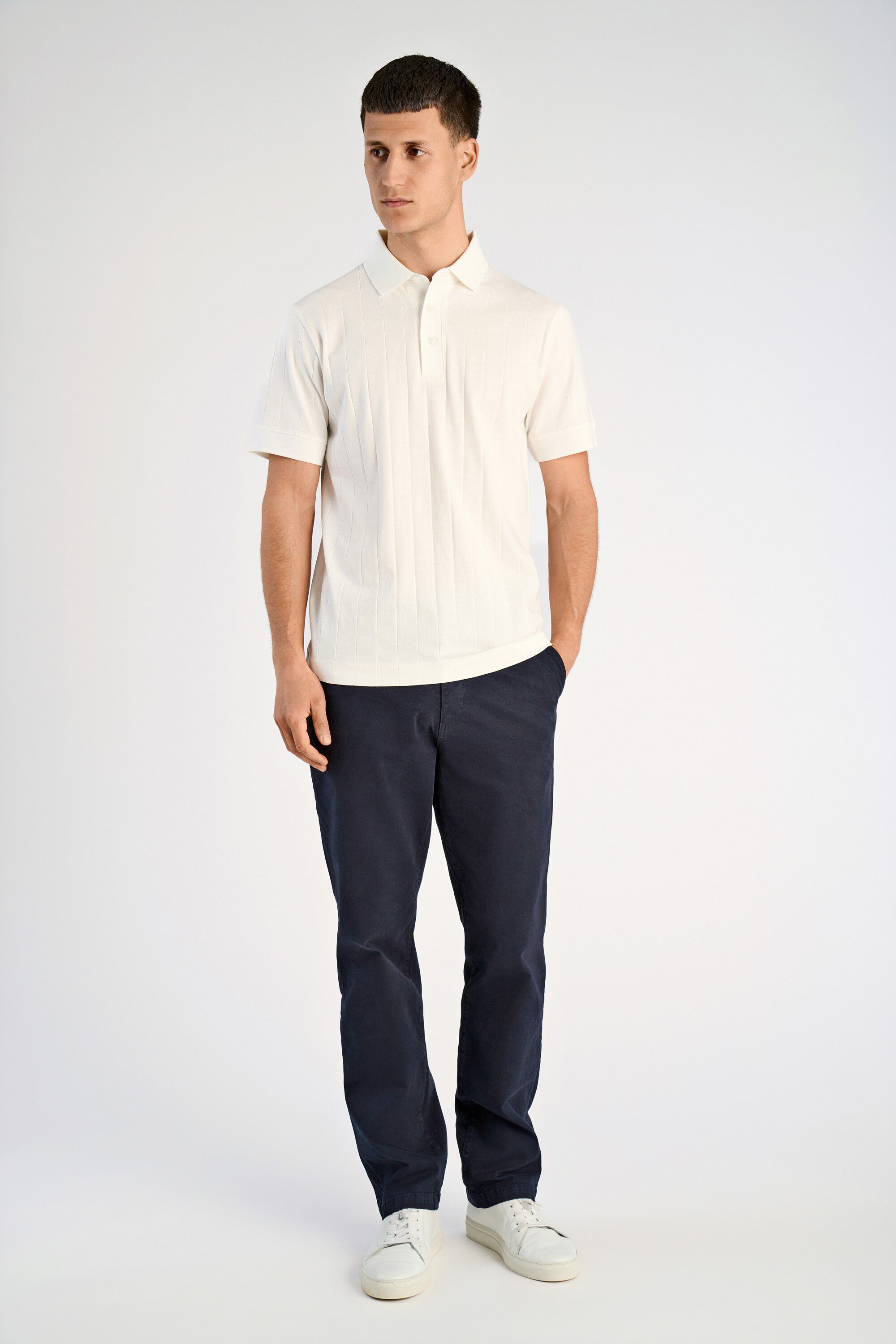 Needle drop polo S/S