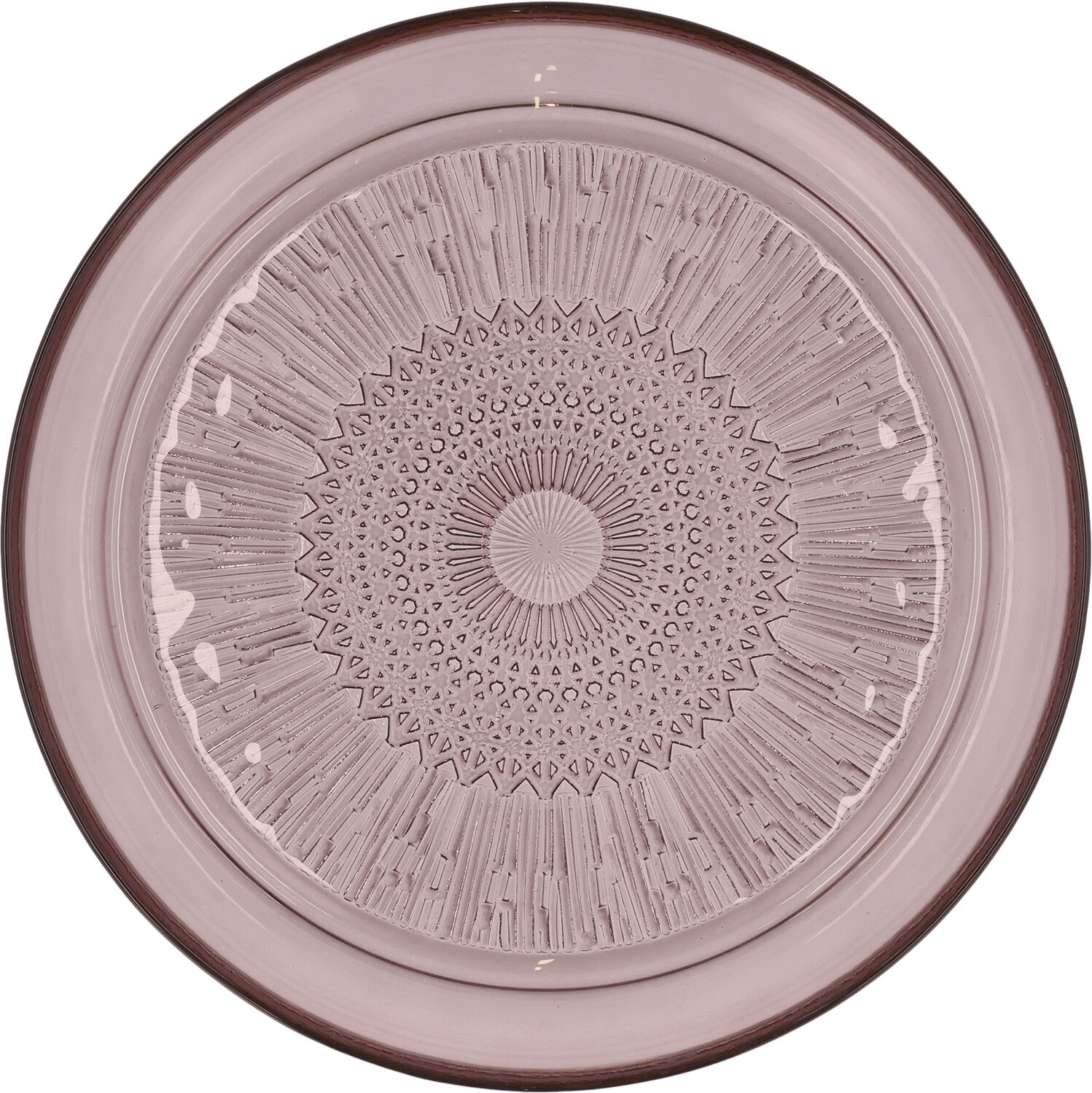 Glastallerken Kusintha 25 cm Pink