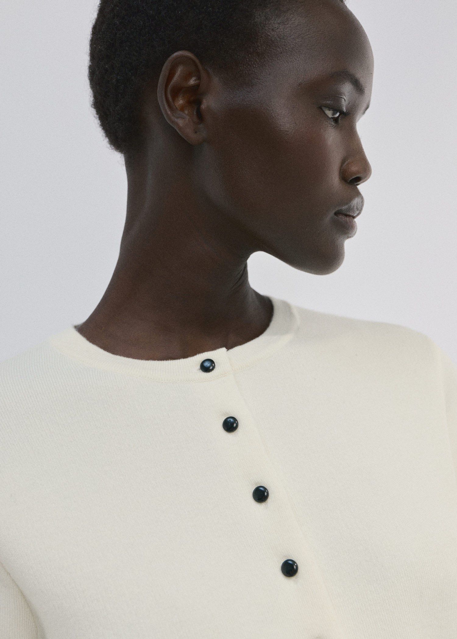 Knitted button cardigan