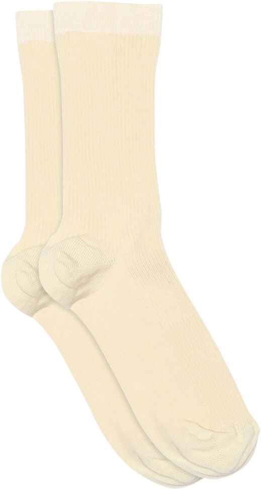 Fine cotton rib socks