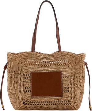 Natural fibre shopper bag