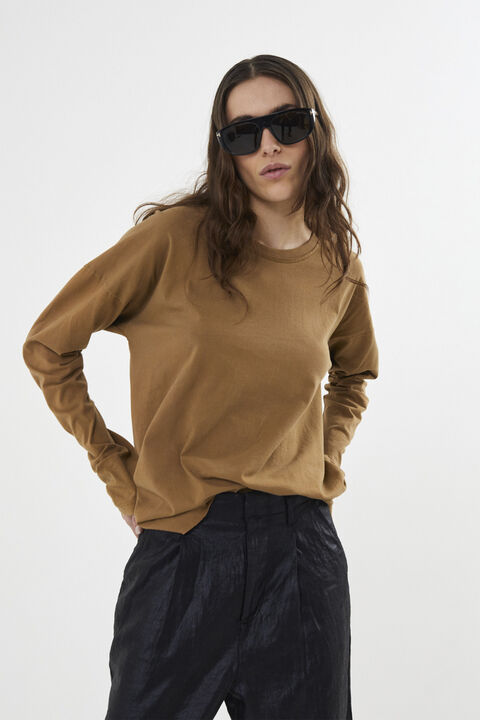 Glazed pleat pants - Raina