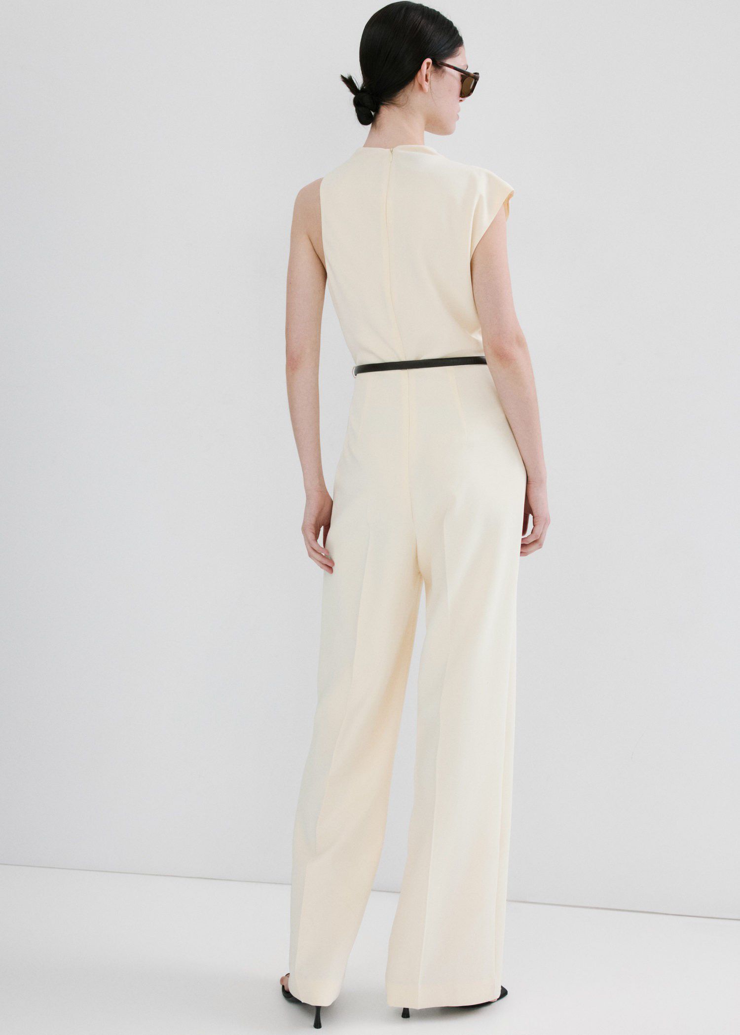 Asymmetric long jumpsuit