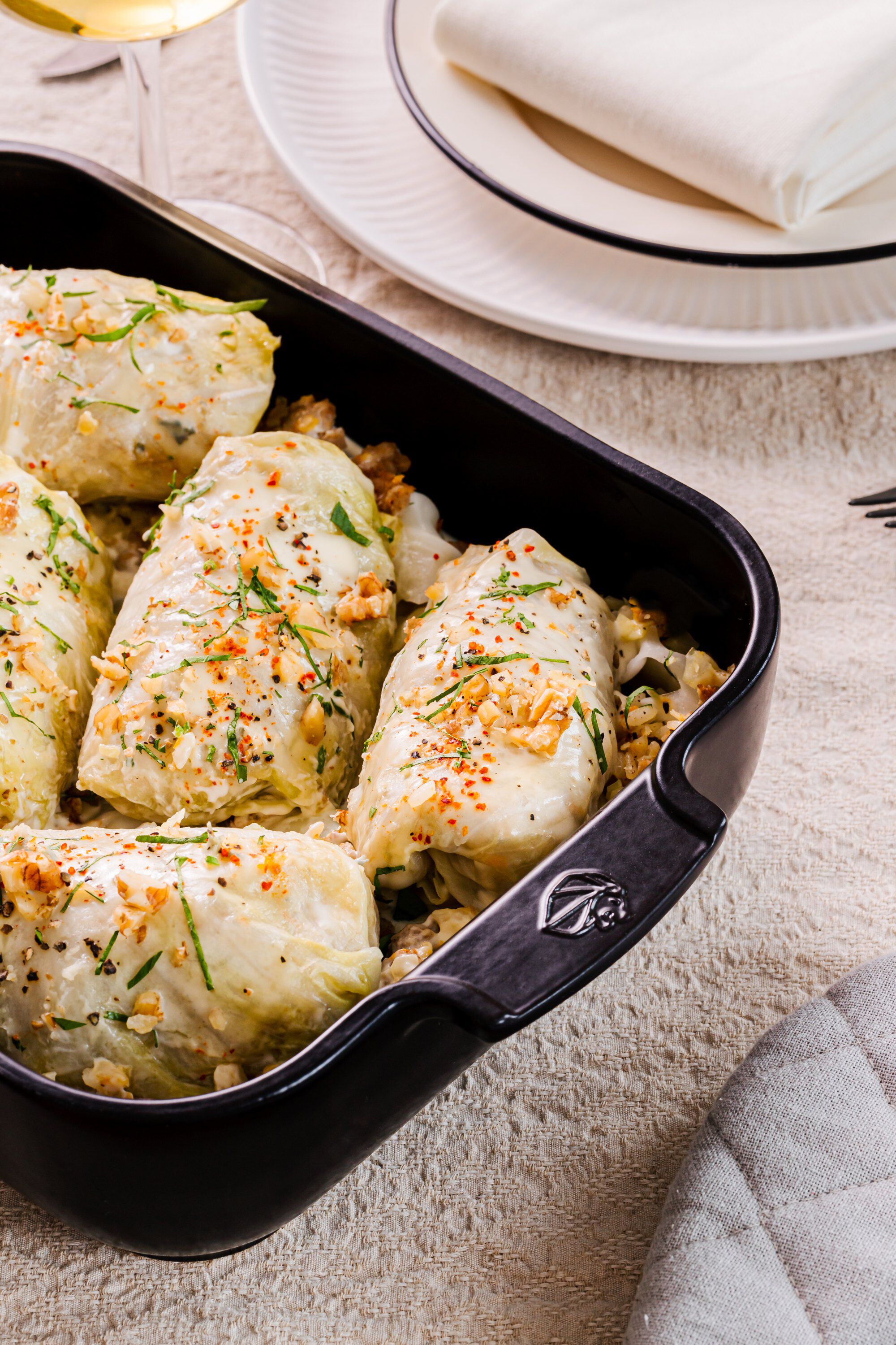 Appolia Rektangul&aelig;rt ovnfad 36 cm satin sort