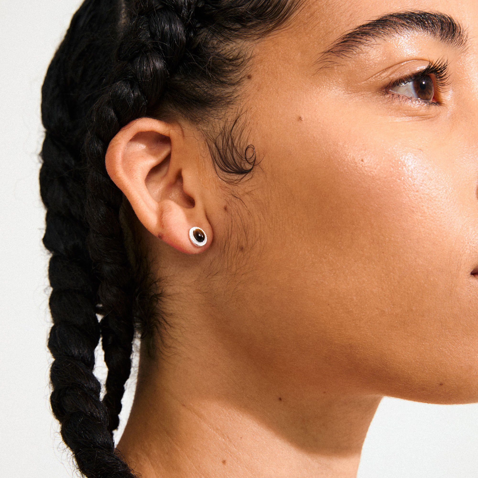 BETWEEN earrings silver-plated