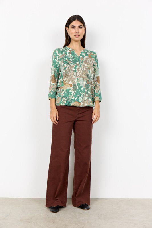 SC-FELICITY AOP 536 Bluse Gr&oslash;n