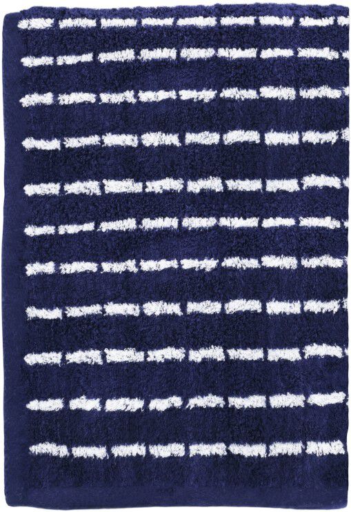 Nuance H&aring;ndkl&aelig;de 50x100 cm m&oslash;rk bl&aring;/hvid