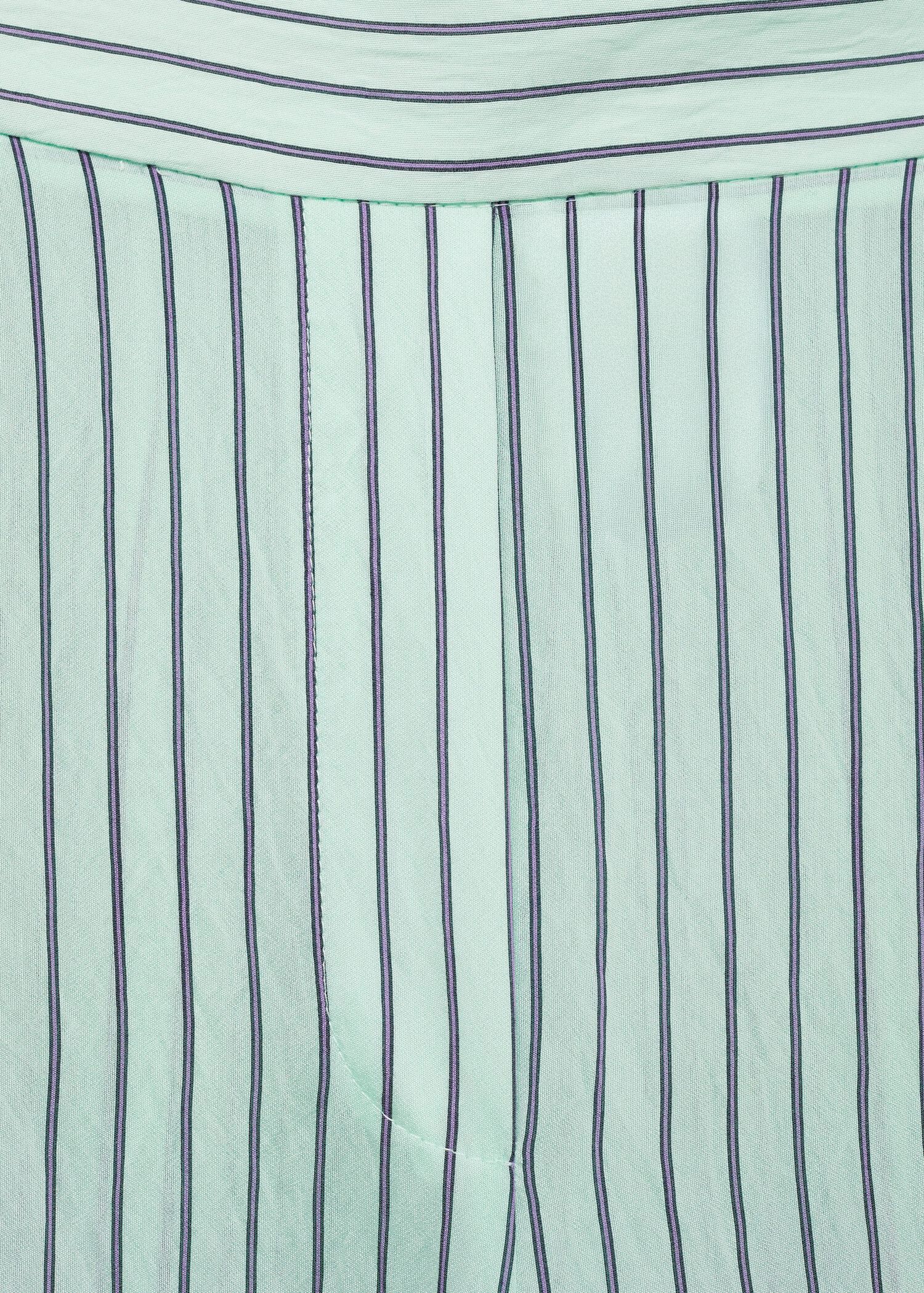 Low-rise striped pants