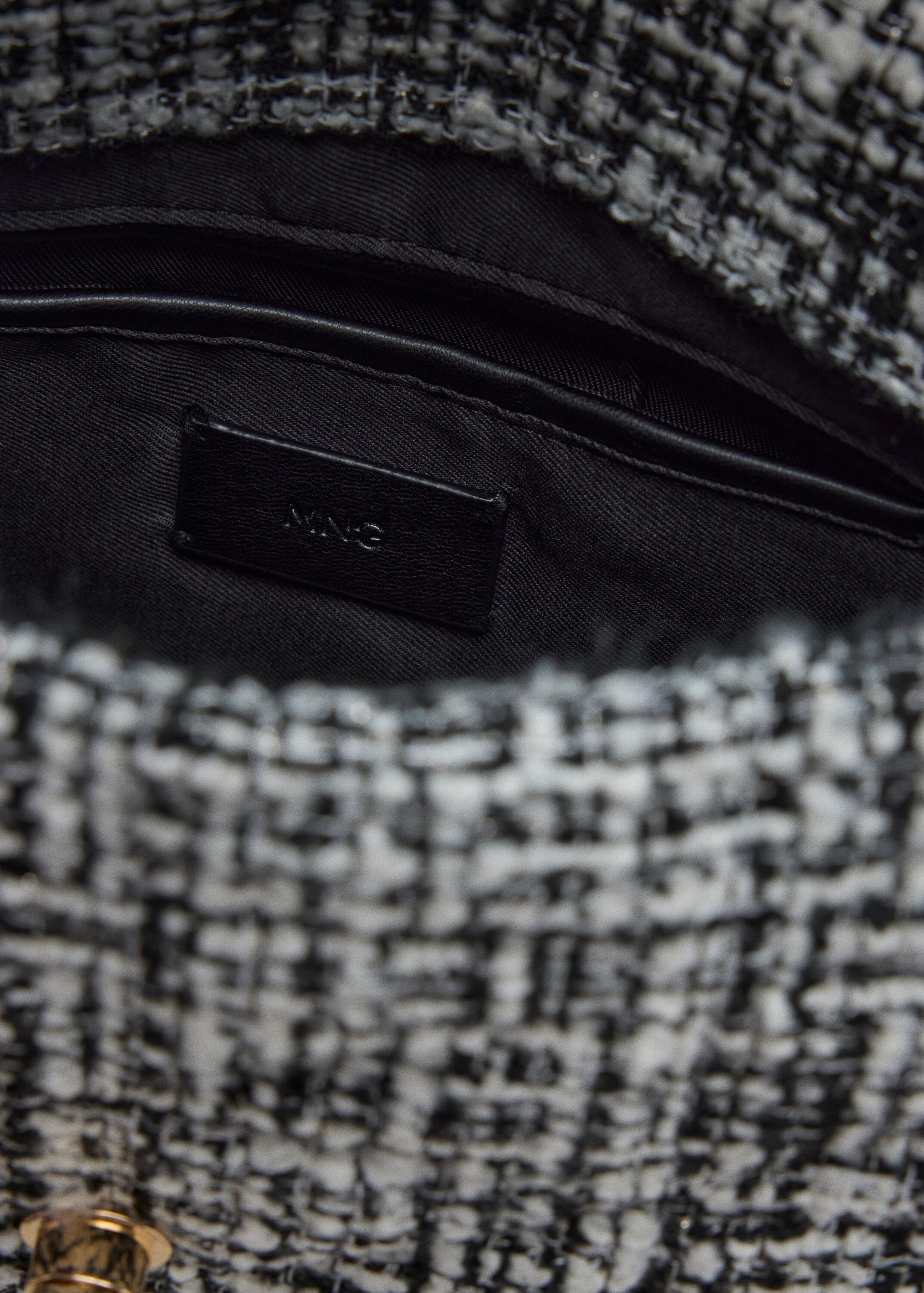 Large tweed handbag