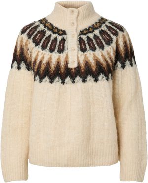 YASDOMINA LS WOOL BLEND KNIT PULLOV