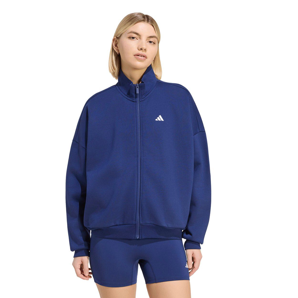 3 Stripes Studio Full Zip Sweatshirt