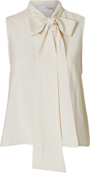 SLFCADEN SL TIE NECK TOP EX