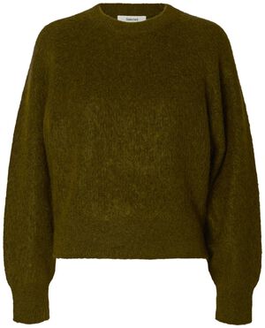 SLWMIRA LS KNIT SHORT O-NECK NOOS