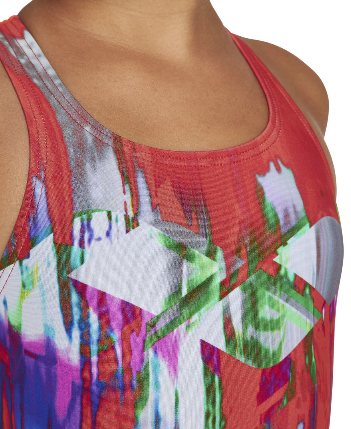 Colour Bleeding V-Back one piece badedragt