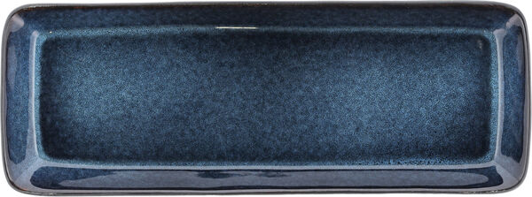Serveringsfad rektangulært 38 x 14 cm Sort/Mørkblå