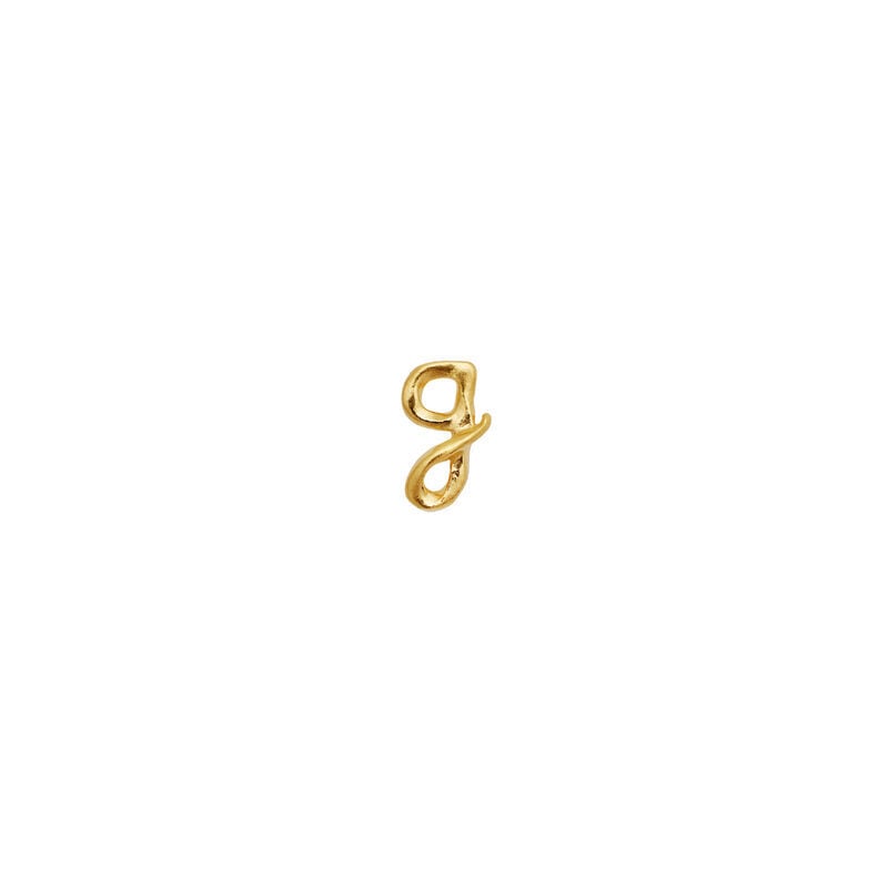 G Alphabet Single Earring