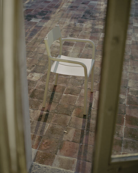 May Armchair, Outdoor, Steel, Light Grey