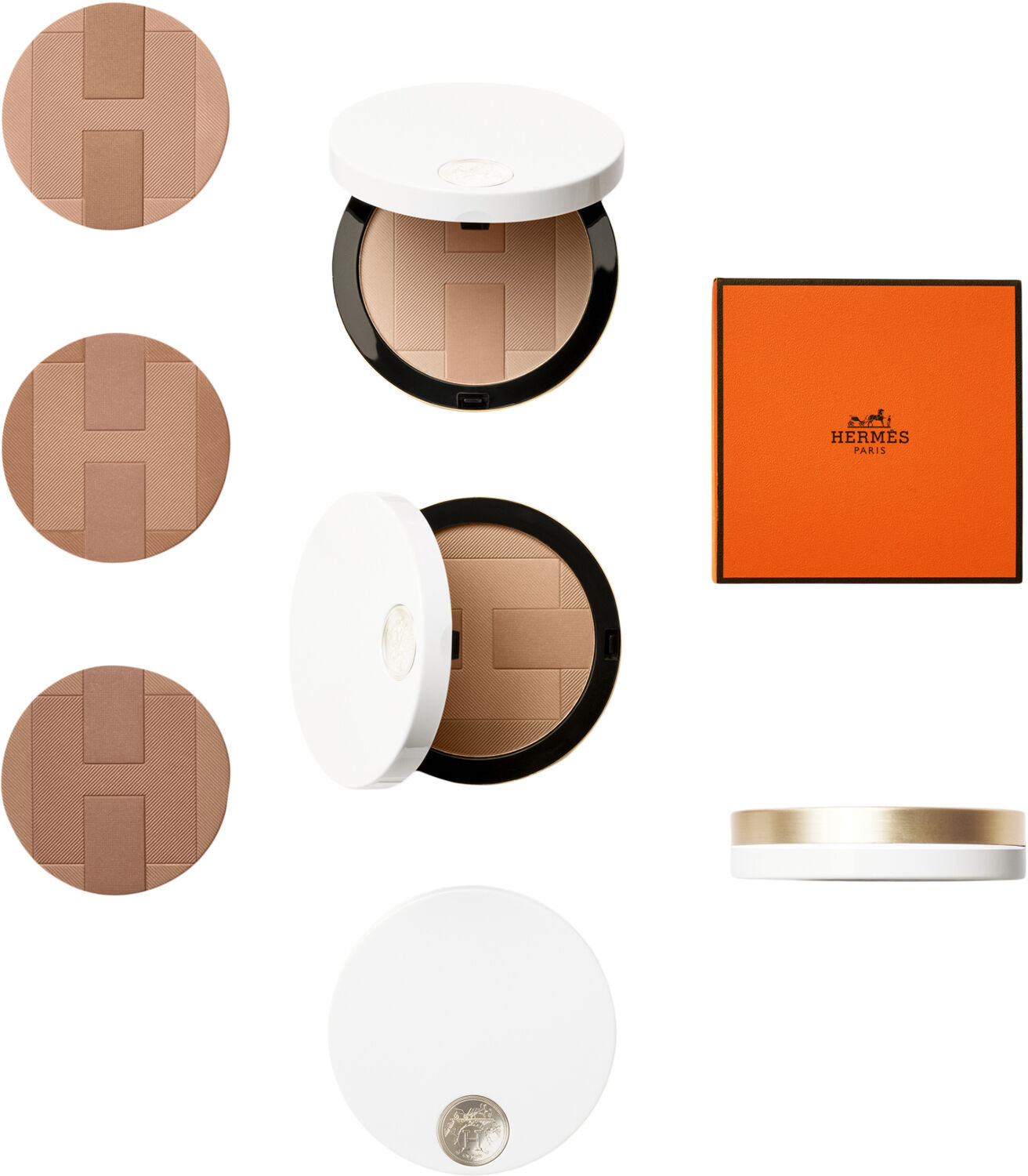 Herm&egrave;s Plein Air, H Trio healthy glow mineral powder refill