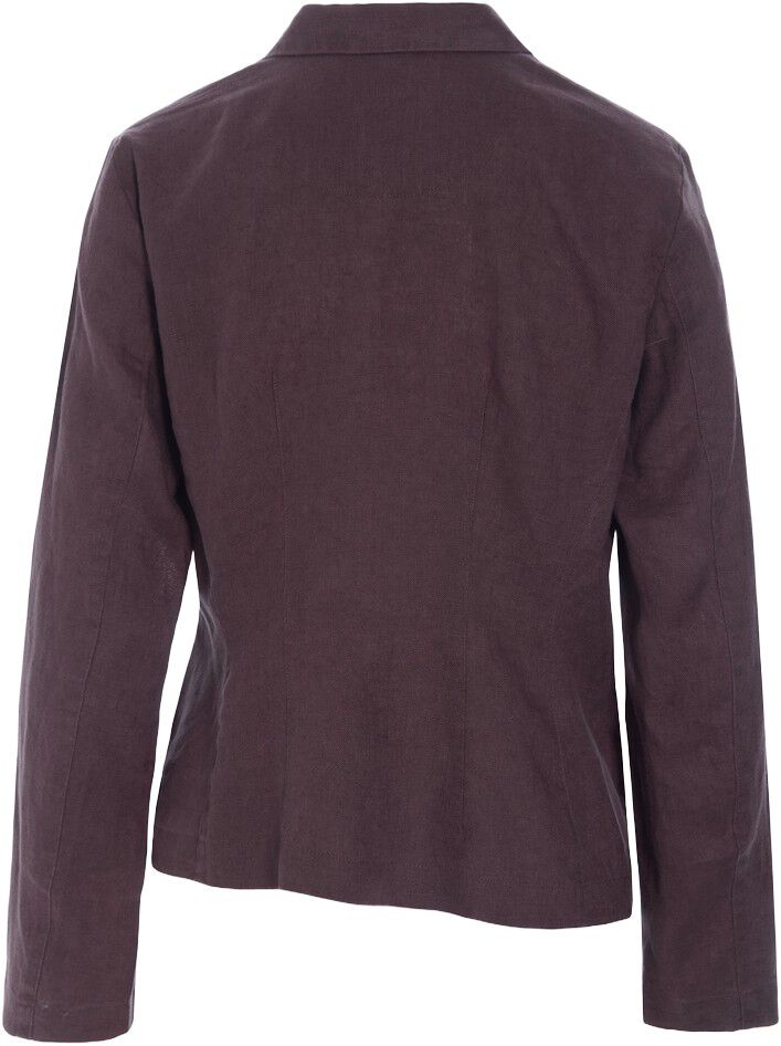 Lazy linen asymmetrisk jakke