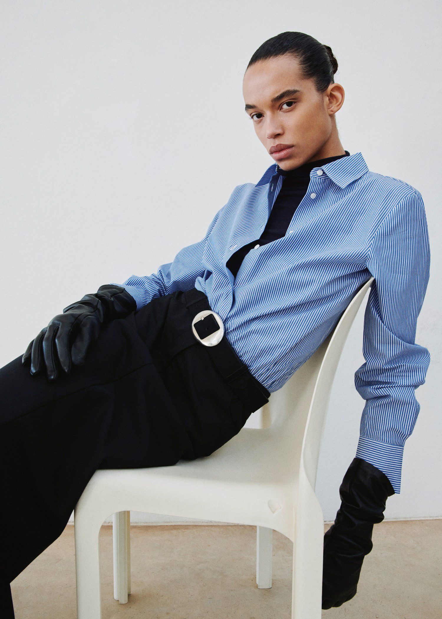 Cotton and lyocell blend straight s