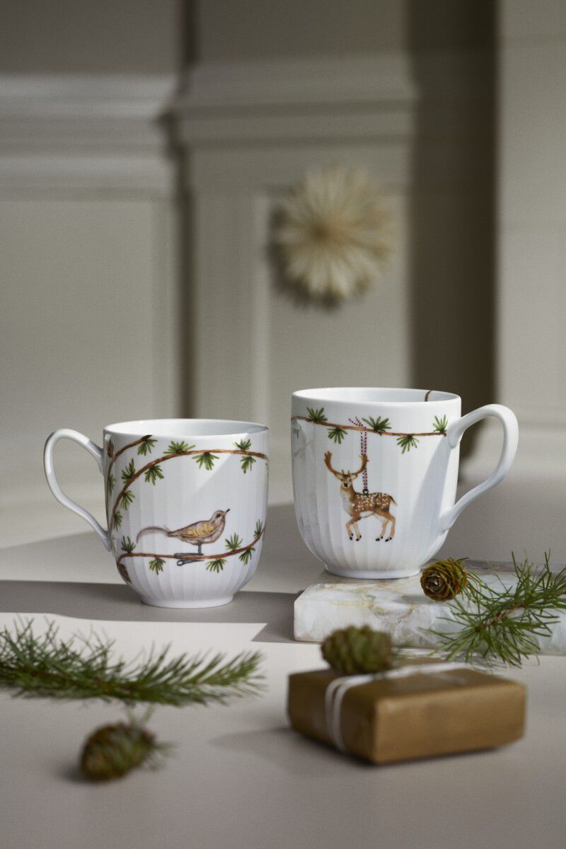 Hammersh&oslash;i Christmas Krus 2020 og 2021 sampak 33 cl hvid m.