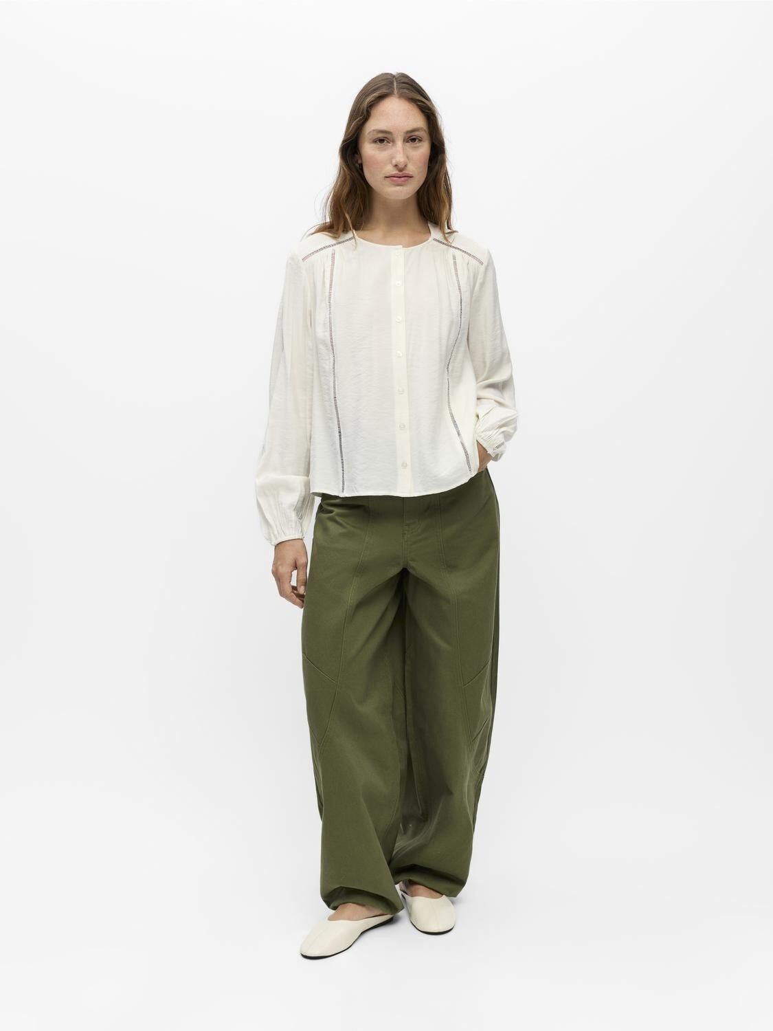 OBJDANA L/S RE O-NECK TOP NOOS