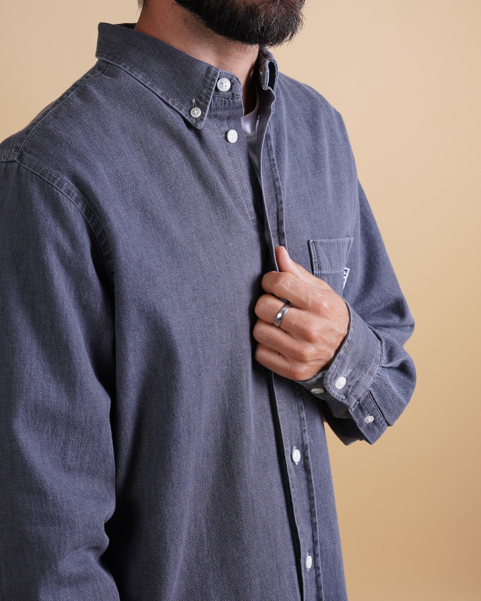 CHAMBRAY MEN'S BD SHIRT