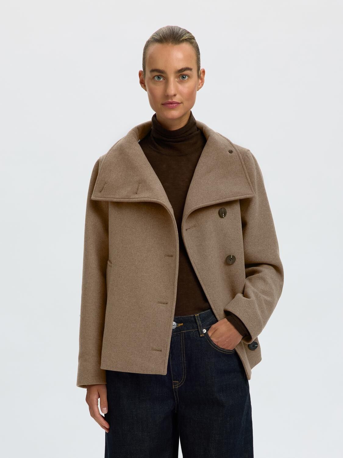 Slwzia-Zoe Wool Blend Jacket