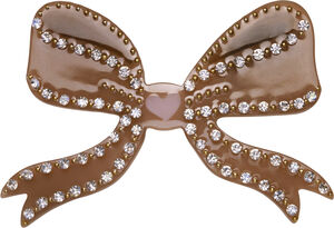 Bow Hair clip Mocha