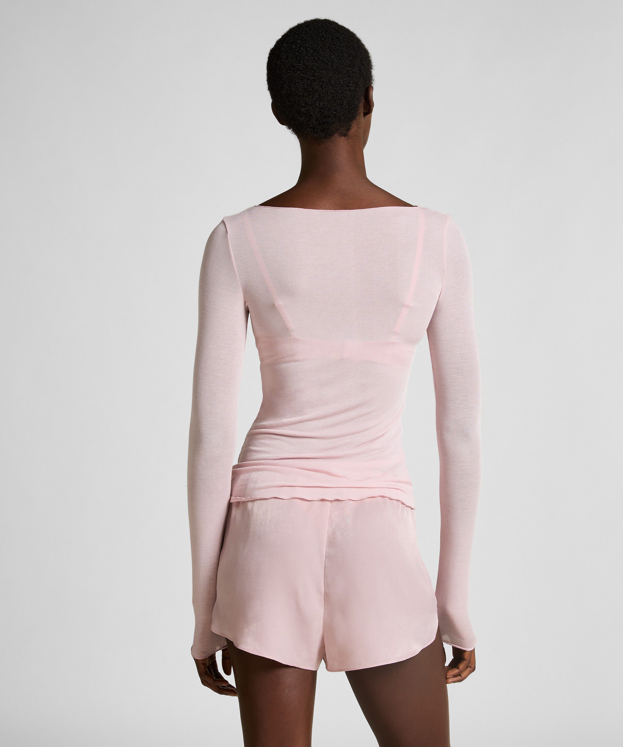 super soft Boatneck shirt with Cashmere